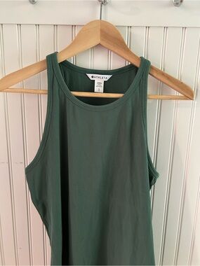 Athleta Ribbed Tank Top - Forest Green